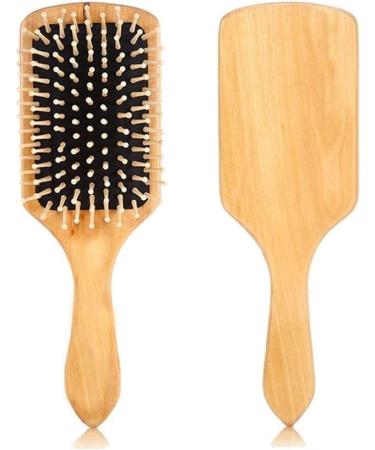 Comb Massage Comb Paddle Brush Comb Natural Wooden Hair Brush Comb Head wooden comb Grey - Buy Online on GoSupps.com