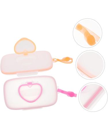 Ipetboom 2 Pcs Travel Wipes Dispenser Wipe Case for Diaper Bag Wipe Storage Holder Portable Wipe Storage Case Portable Wipes Dispenser Travel Wipes Case Wet Wipes Silica Gel Towel Box Baby - Buy Online on GoSupps.com