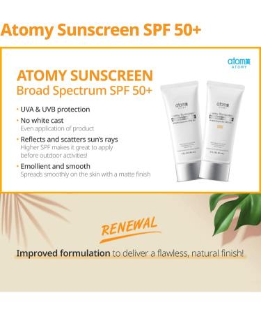 Atomy Sunscreen SPF50+ PA+++ UV Protection Beige & White Set - Buy Online on GoSupps.com