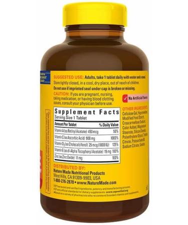 Nature Made Super C 2-Pack with Vitamin D3 & Zinc | 400 Tablets + Travel Pill Organizer - Boost Immunity & Health - Buy Online on GoSupps.com