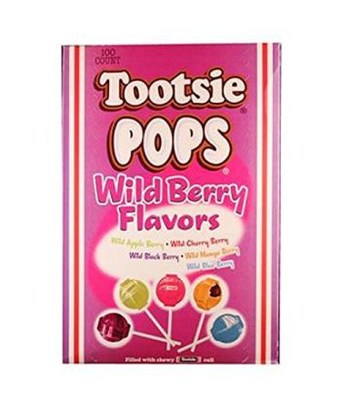Tootsie Pops Tootsie Pops Wild Berry Lollipops Pack of 100