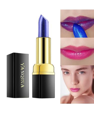 REVERIE DIARY Lipstick for Women  Magic Temperature Changing Colors (Blue Changed into Pink) Lip Stain Gloss Moisturizing And Long Lasting Waterproof Lip Balm Makeup  0.12 Ounce