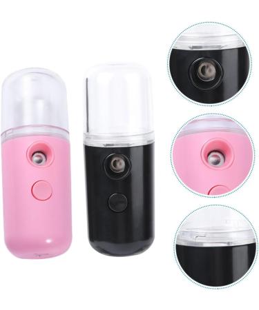 SOESFOUFU 2pcs Spray Hydrating Apparatus Mini Humidifier Mist Cleaner Facial Mister Black Humidifier Plastic - Buy Online on GoSupps.com