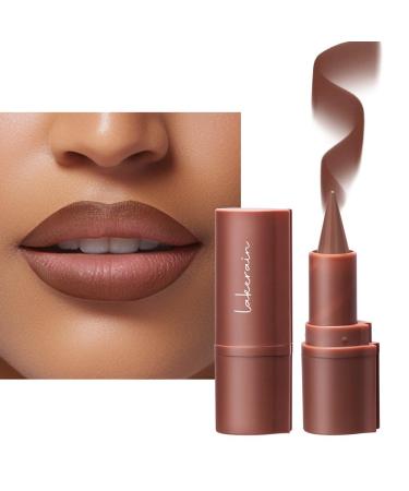 SONGVISON Matte lipstick for women nude lip liner waterproof and smudge-proof lip gloss long-lasting non-sticky highly pigmented lipstick