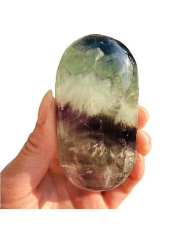 Natural Crystal Rough 1pc Natural Colored Fluorite Quartz Crystal Stones