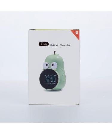 Homealexa Children Lichtwecker - Cute Creative Bedside Lamp & Alarm Clock for Kids | Snooze Function & Night Light | Perfect for Girls & Boys' School Beginners - Green - Buy Online on GoSupps.com