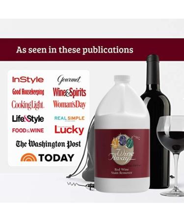 Wine Away Red Wine Stain Remover | Remove Wine Spots from Fabrics & Carpets | Citrus Scent | 1 Gallon Stain Cleaner Spray Solution - Buy Online on GoSupps.com