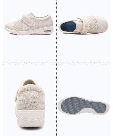 Extra Wide Diabetic Slippers for Women & Men - Comfy Adjustable Orthopedic Shoes for Edema & Plantar Fasciitis Relief - Ideal for Elderly with Swollen Feet - Buy Online on GoSupps.com