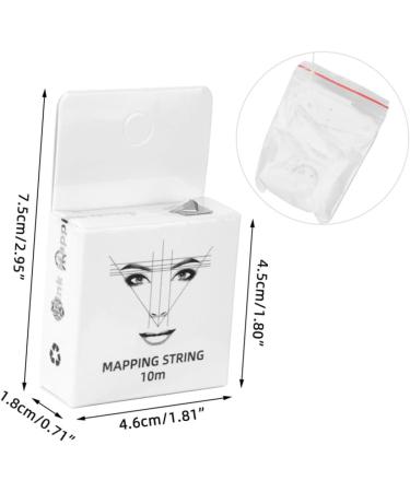 PLAFOPE Premium Eyebrow Corrector Eye Brow Corrector Brow Map Line Eyebrow Mapper Tool Ink White 4.6x1.8x7.5cm White - Buy Online on GoSupps.com