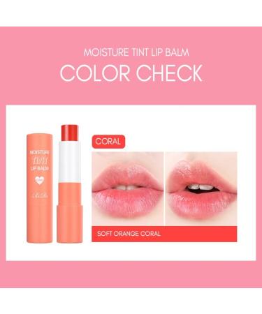 RiRe Moisture Tint Lip Balm - Long-lasting Moisturizing Lip Care with Shea Butter & Avocado Oil - Coral - Dry Lip Repair 0.12oz - Buy Online on GoSupps.com