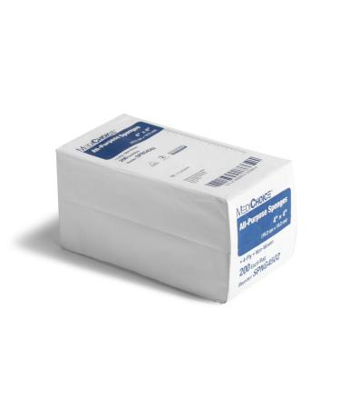 MediChoice All-Purpose Sponge Non-Woven Non-Sterile 4x4 Inch White 1314SPNG4502 (Case of 2000)