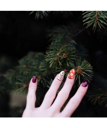 Christmas Nail Stickers Self-adhesive Christmas Stickers Nail Art Decal DIY Manicure Decorations 1Set - Buy Online on GoSupps.com