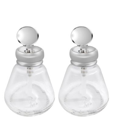 Vadillo 2X Empty Nail Polish Pump Dispenser Glass Push Down Press Bottle