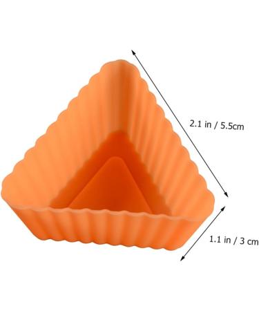 MAGICLULU 20pcs Triangle Muffin Cup Candle Molds Paper Cups Silicone Molds DIY Baking Mold Silicone Cake Molds Muffin Cake Mold Muffin Cupcake Mold Mini Silica Gel Baking Cup - Buy Online on GoSupps.com