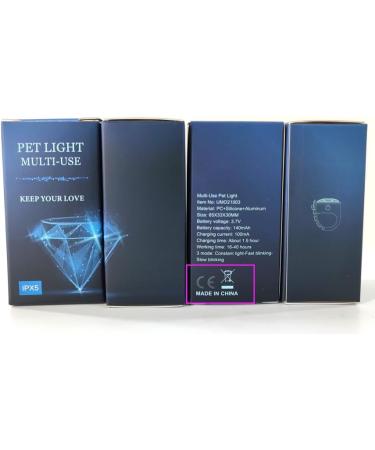 2-Pack Luminous Dog Collars - Waterproof LED Light for Night Walks & Camping - Red - Buy Online on GoSupps.com