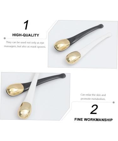 Housoutil 2 Pi ces De Massage Outil De Maquillage Outils De Soins De La Peau Fourniture De Maquillage Masseur De Cr me Pour Les Yeux Cryo B tons Cuill re M tal Cosm tique - Buy Online on GoSupps.com