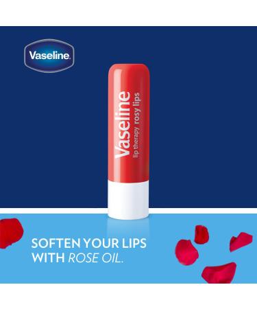 Vaseline Lip Therapy Rosy Lips - Hydrating Lip Balm Pack of 8 | Moisturizing Stick for Dry Lips - 0.16 Oz Each - Buy Online on GoSupps.com