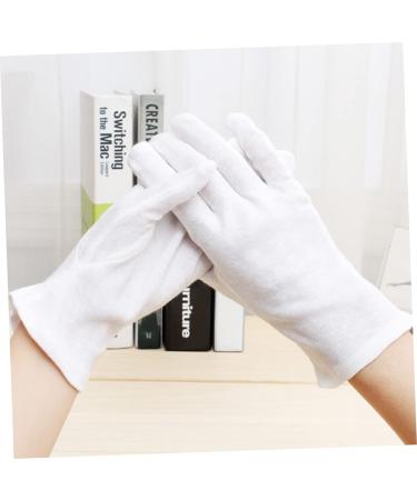 JECOMPRIS 36 Pairs Cotton Gloves Moisturizing Gloves Lab Gloves Hair Salon Gloves Hair Dye Gloves Food Handling Glove Dustproof Gloves Hair Dyeing Gloves Coin Gloves Cotton Hand Gloves White - Buy Online on GoSupps.com