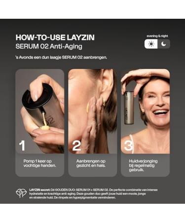 Improvital Group BV SERUM 02 for advanced AntiAging with actives Granactive Retinoid Vitamin C & E and Peptides strengthens the skin and its elasticity reduces hyperpigmentation and wrinkles 30 ml - Buy Online on GoSupps.com