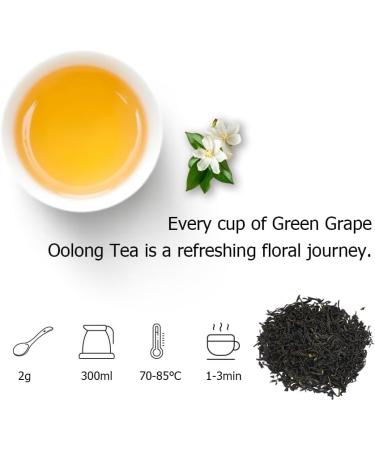 HANFANGLING Jasmine Green Tea: 100% Natural Loose Leaf - Metabolism Booster, Anxiety & Stress Reliever, Breath Freshener - Aromatic Flavor Blend - Buy Online on GoSupps.com