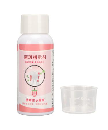 60ml plaque disclosing agent oral tartar test examined plaque indicator liquid with scale measuring cup develop good cleaning habits - Buy Online on GoSupps.com