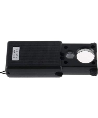 Lightweight Magnifying Glass 30/60X Led Mini Handheld Portable Magnifying Glass for Identification Reading Watch Repair/2Cps Lofty Ambition - Buy Online on GoSupps.com