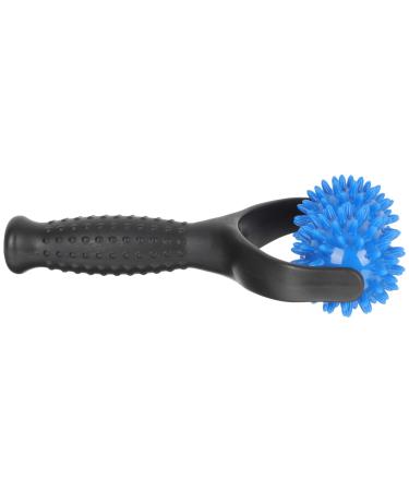 Gleavi massage ball hold massage gear for foot rolling muscle massage roller trigger pointing roller Neck massage roller foot massage device Face massage device Beauty scooter fasciitis plastic deep 20x11cm blue
