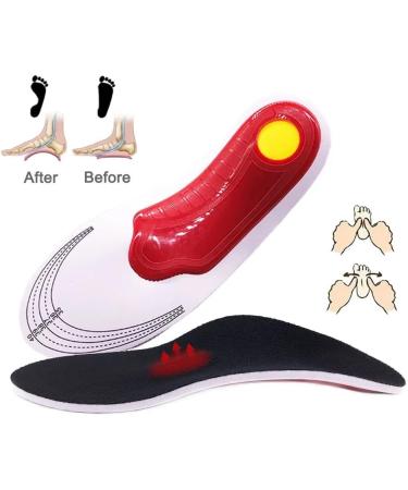 Orthotic Insoles for Women Arch Support Insoles for Men Plantar Fasciitis Arch Support Shoe Boot Flat Feet Inserts Orthotic Feet Heel Pain Shock Absorption Comfortable Insoles (Small EU 35-40) - Buy Online on GoSupps.com