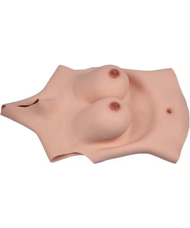 Buy Knobco Realistic Silicone Breast Shapes - High Collar Mastectomy Prosthesis & Holiday Costumes in Ivory White Size C 1650 C - Buy Online on GoSupps.com