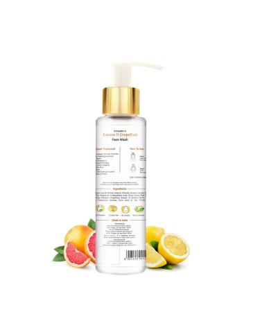 Lemon & Grapefruit Face Wash | Prevents Pore Clogging & Lightens Dark Spots | Fresh & Cleared Skin 100ml - Buy Online on GoSupps.com