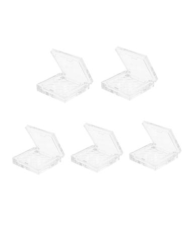 Beavorty 5pcs Eye Shadow Box Makeup Highlighter Loose Powder Storage Small Empty Eyeshadow Case Sample Box