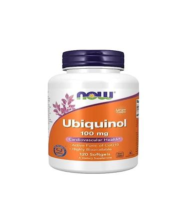 Now Foods Ubiquinol 100mg 120 Soft Capsules Coenzyme Q10