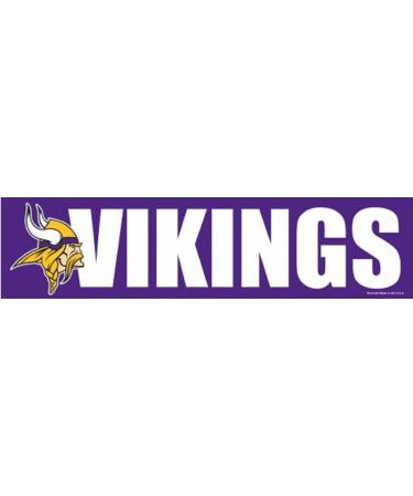 WinCraft NFL Minnesota Vikings Decal Bumper Sticker Team Color One Size