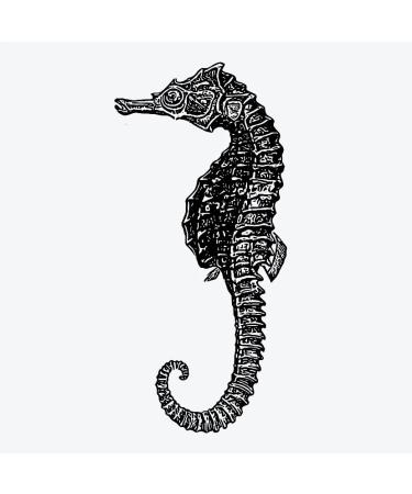 Inkbox Temporary Tattoos  Semi-Permanent Tattoo  One Premium Easy Long Lasting  Water-Resistant Temp Tattoo with For Now Ink - Lasts 1-2 Weeks  Seahorse Tattoo  Furia  3 x 3 in