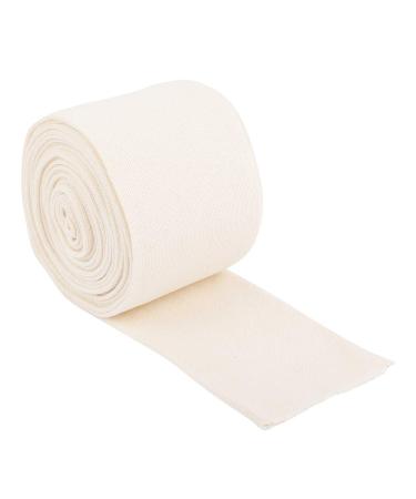 LayerGuard Cotton Stockinette Sleeve Roll Stretchable Raw Cotton Comfort wear Sweat Absorbent Tubular Bandage Prevents Residue build up - Suitable for Under - Over Cast Wear (Width - 4 Inch)