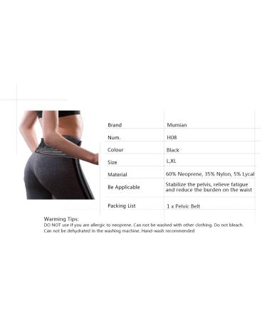 SI Belt - Adjustable Sacroiliac Belt for Pain Relief | Sciatic Pelvic & Lower Back Support | Unisex SI Joint Brace (Black ML - Buy Online on GoSupps.com
