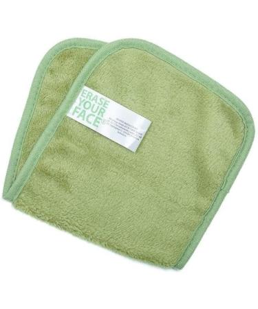 Eco-Friendly Reusable Khaki Green Makeup Removing Cloth Wipe - Buy Online on GoSupps.com