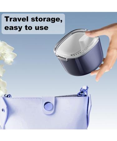 Shop GMedHC Braces with Sieve - Portable Prosthesis Dinner Cover & Invisible Dental Storage Box - Double-Layer Hollow Drain & Cleaning Box in Blue A - International Shipping Available - Buy Online on GoSupps.com