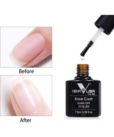 VENALISA 3PCS Matte Gel Nail Polish Set - Base & Top Coat Soak Off for Salon & DIY at Home - Buy Online on GoSupps.com