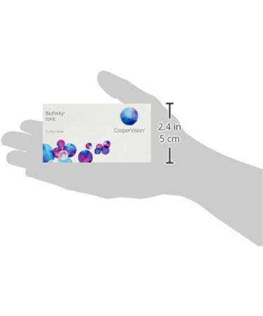 Shop Biofinity Toric Monthly Contact Lenses - Coopervision | 6 Pack BC 8.7 mm DIA 14.5 mm Cyl -1.25 Axis 30 -2.25 D | International Shipping Available - Buy Online on GoSupps.com