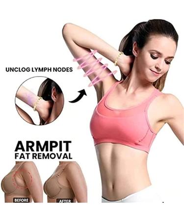 JDCP Lymph Drainage Magnetic Bracelet - Detox & Weight Loss Support in White & Rose Gold - Buy Online on GoSupps.com