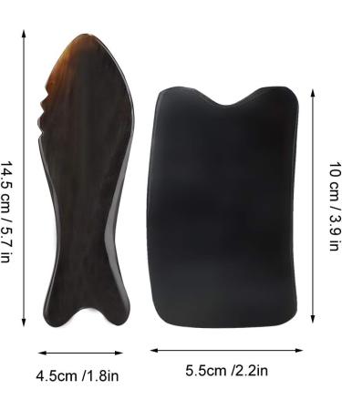 Durable Schabebrett Massage Scraping Board - Ergonomic Natural Oxen Horn Gua Sha Tool for Improved Blood Circulation - Buy Online on GoSupps.com