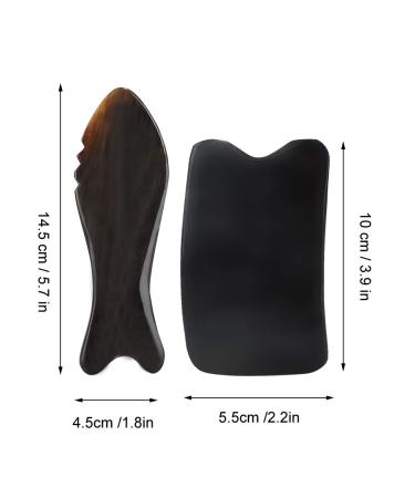 Premium Ox Horn Gua Sha Scraping Board for Facial & Body Massage - Pain Relief & Muscle Relaxation Tools - Buy Online on GoSupps.com