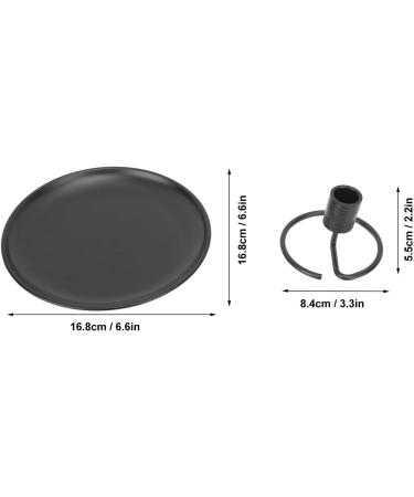 Moxa Stick Storage Base - Safe & Stable Round Holder for Moxa Coils - Compact Stainless Steel Design - Perfect for Home Use (Black) - International Shipping Available - Buy Online on GoSupps.com