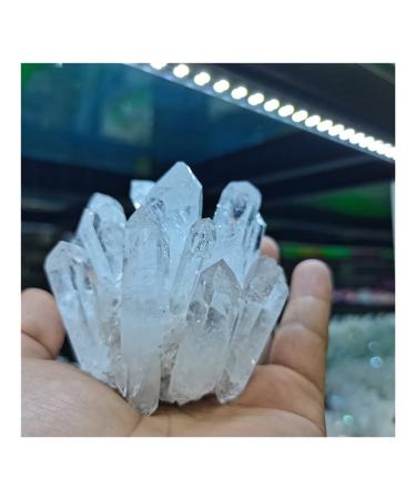 Health & Household Natural Rare White Quartz Crystal Cluster (Size : 400-500g)