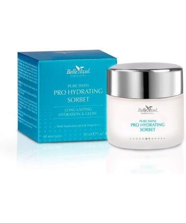 Belle Azul Pure Swiss Light Day Face Cream Enriched with Hyaluronic Acid and Vitamin C Anti Aging Moisturizing and Nourishing Non-Greasy and Refreshing 50 ml