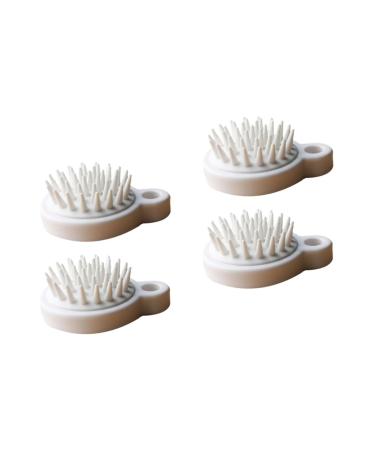 Gatuida Hand Scrubber 4 Pieces Laundry Collector White Massage Meridian Brush Electric Massagers