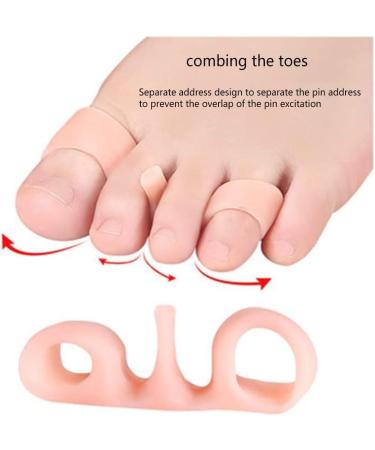 Silicone Toe Spacers - 5 Pack for Yoga, Bunion Relief, and Overlapping Toes | Toe Separator Gel Stretchers for Pain Relief and Corrective Alignment - Color B, Size AB - Buy Online on GoSupps.com