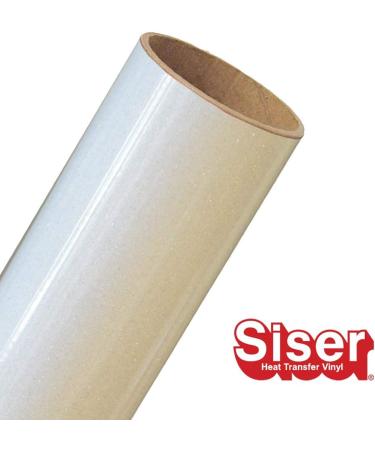 Siser Glitter HTV 11.8x5ft Roll - White Iron-On Heat Transfer Vinyl - Buy Online on GoSupps.com