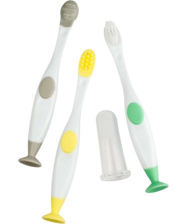 EasyTots Baby's First Toothbrush Set 0-2 Years | Complete 4 Stage Baby to Toddler Teeth & Oral Care Kit | BPA-Free Silicone Finger & Toddler Toothbrush - Buy Online on GoSupps.com